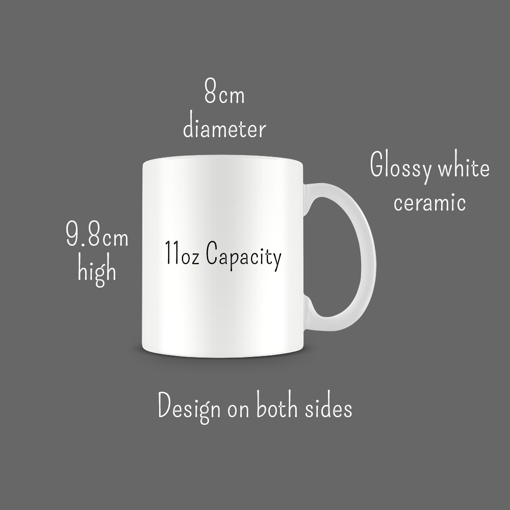 Personalised Mug or Coaster Any Text or Photo Printed Design Brand Logo