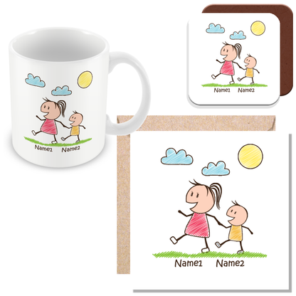 Personalised Mummy & Children Gift –  Perfect for Mother’s Day