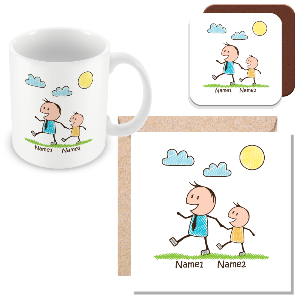 Personalised Daddy & Child Gift – Father’s Day or Birthday Gift