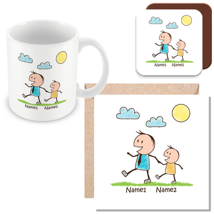 Personalised Daddy & Child Gift – Father’s Day or Birthday Gift