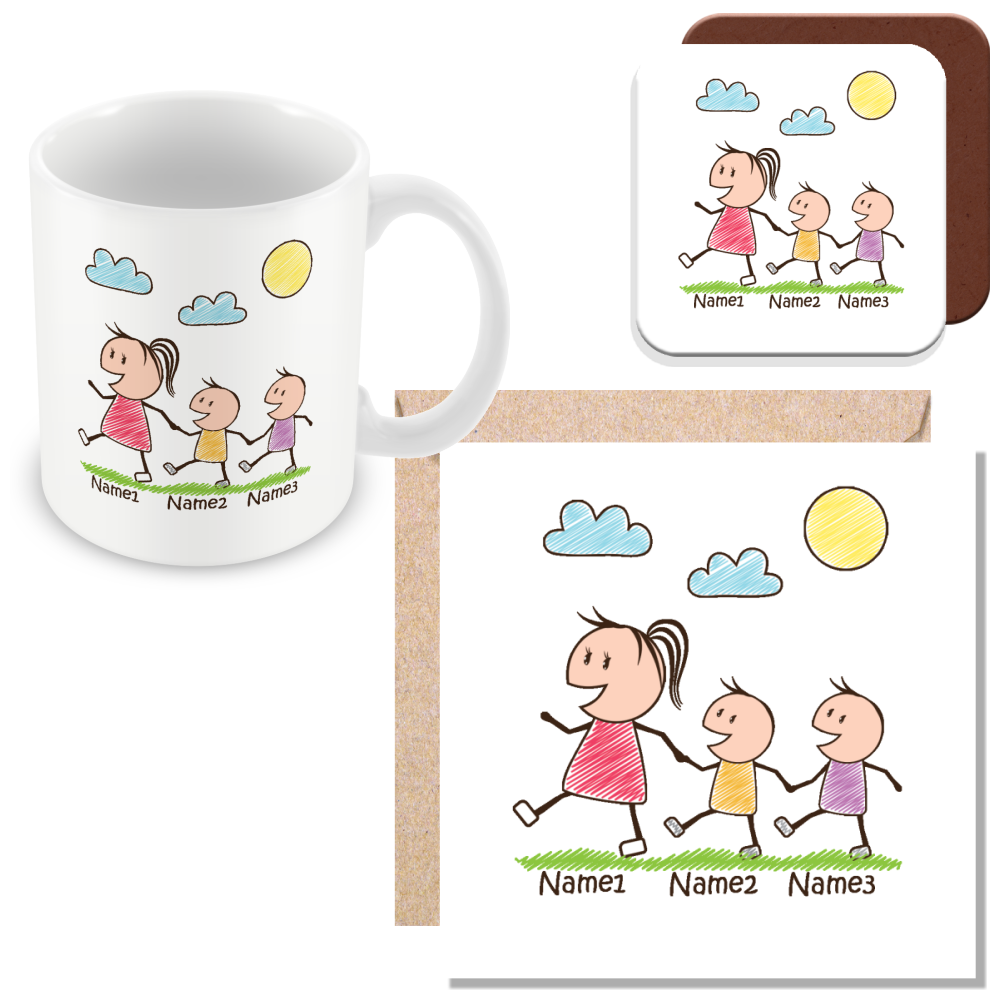 Personalised Mummy & Children Gift –  Perfect for Mother’s Day
