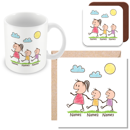 Personalised Mummy & Children Gift –  Perfect for Mother’s Day
