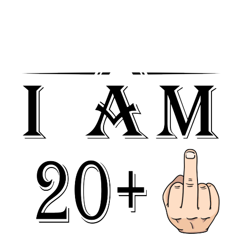 Personalised 20+1 Years Middle Finger - 21st Birthday Funny Rude Mug