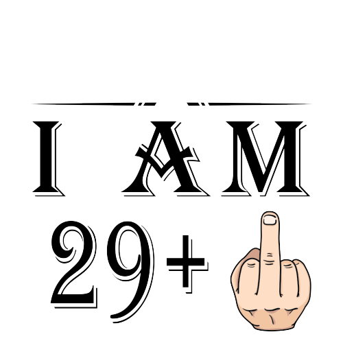 Personalised 29+1 Years Middle Finger - 30th Birthday Funny Rude Mug