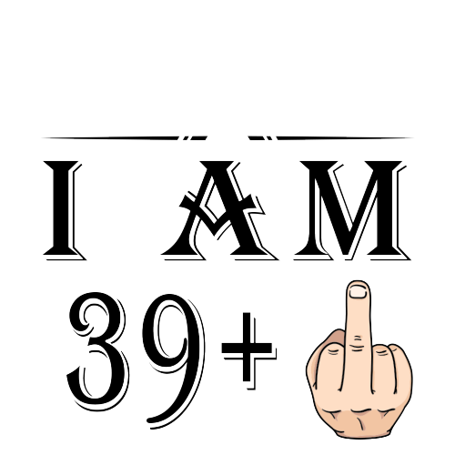 Personalised 39+1 Years Middle Finger - 40th Birthday Funny Rude Mug