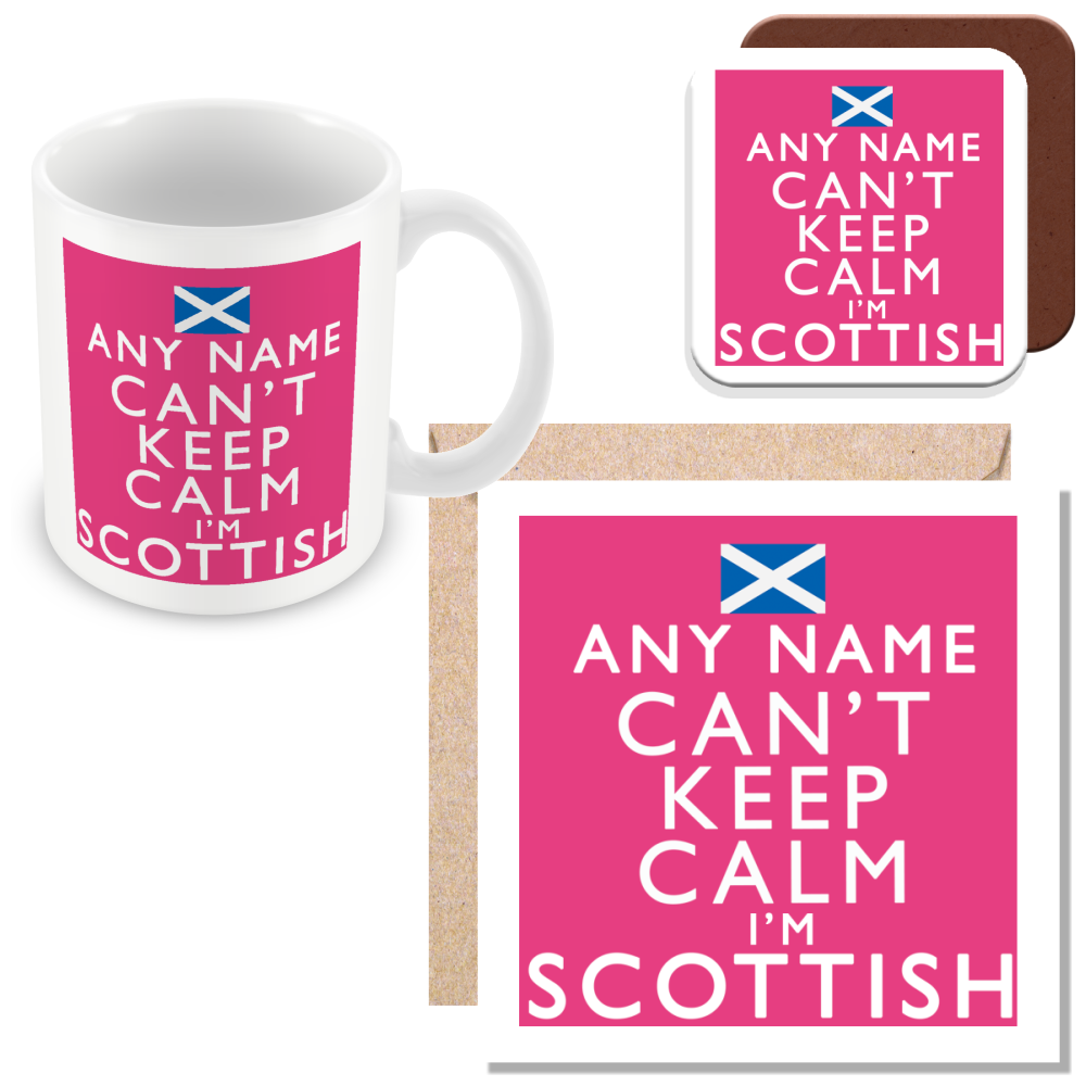 Personalised Keep Calm I’m Scottish, British, Yorkshire, Lancashire