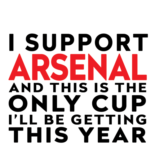 Personalised Funny Football Gift – I Support and This is the Only Cup I’ll Be Getting This Year