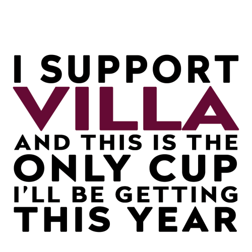 Personalised Funny Football Gift – I Support and This is the Only Cup I’ll Be Getting This Year
