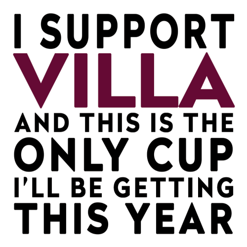 Funny Football Gift – I Support and This is the Only Cup I’ll Be Getting This Year