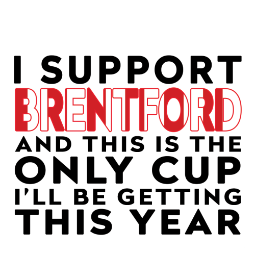 Personalised Funny Football Gift – I Support and This is the Only Cup I’ll Be Getting This Year