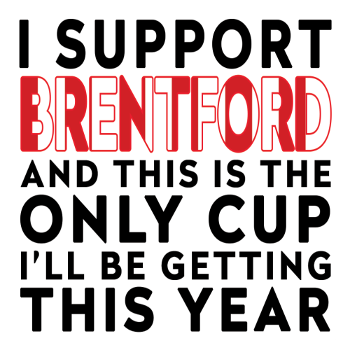 Funny Football Gift – I Support and This is the Only Cup I’ll Be Getting This Year