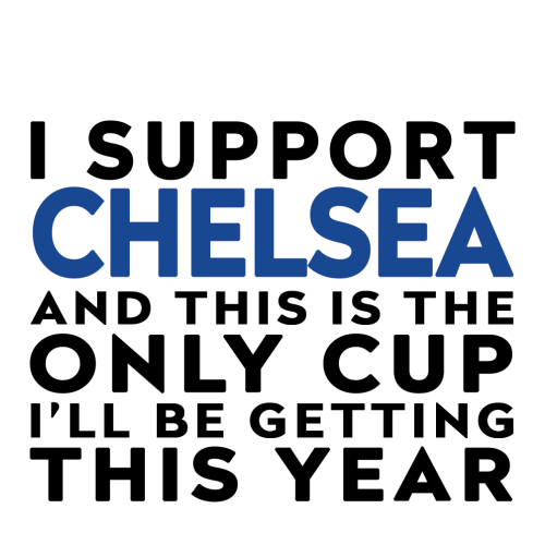 Personalised Funny Football Gift – I Support and This is the Only Cup I’ll Be Getting This Year