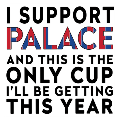 Funny Football Gift – I Support and This is the Only Cup I’ll Be Getting This Year