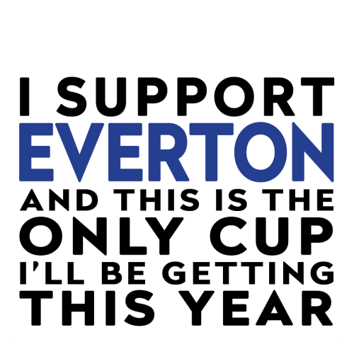 Personalised Funny Football Gift – I Support and This is the Only Cup I’ll Be Getting This Year