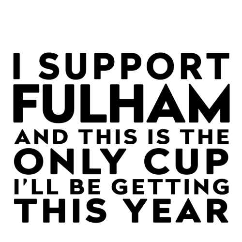 Personalised Funny Football Gift – I Support and This is the Only Cup I’ll Be Getting This Year