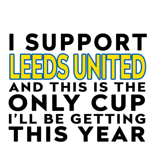 Personalised Funny Football Gift – I Support and This is the Only Cup I’ll Be Getting This Year