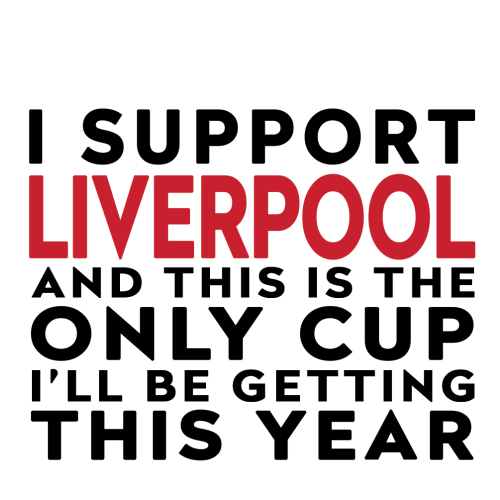 Personalised Funny Football Gift – I Support and This is the Only Cup I’ll Be Getting This Year