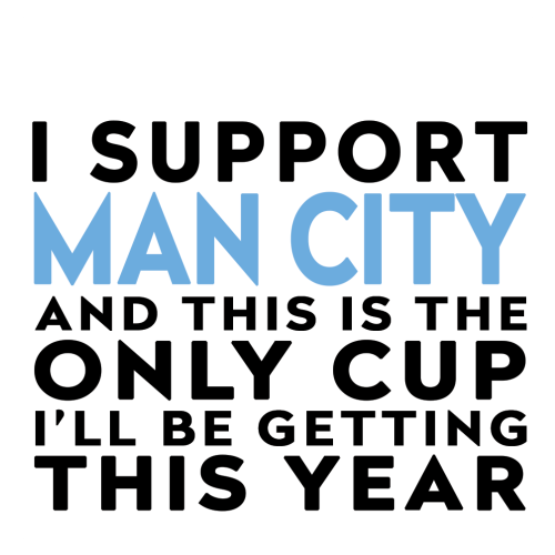Personalised Funny Football Gift – I Support and This is the Only Cup I’ll Be Getting This Year