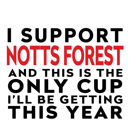 Personalised Funny Football Gift – I Support and This is the Only Cup I’ll Be Getting This Year