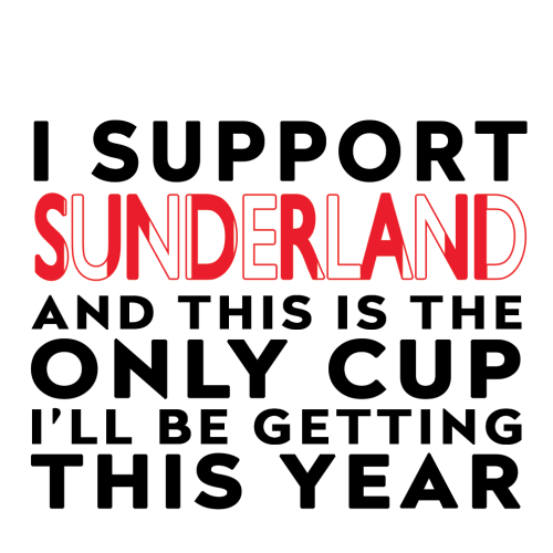 Personalised Funny Football Gift – I Support and This is the Only Cup I’ll Be Getting This Year
