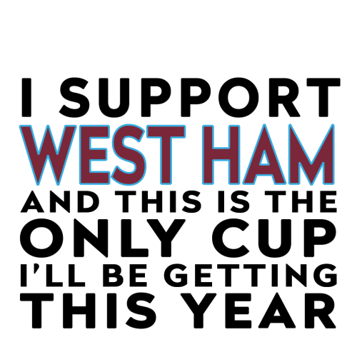 Personalised Funny Football Gift – I Support and This is the Only Cup I’ll Be Getting This Year