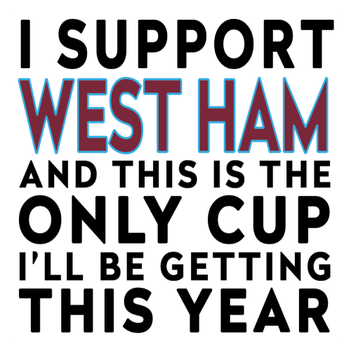 Funny Football Gift – I Support and This is the Only Cup I’ll Be Getting This Year