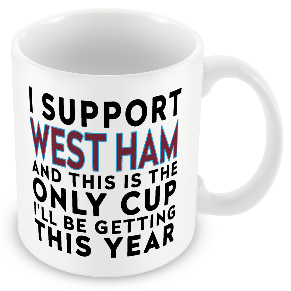 Funny Football Gift – I Support and This is the Only Cup I’ll Be Getting This Year
