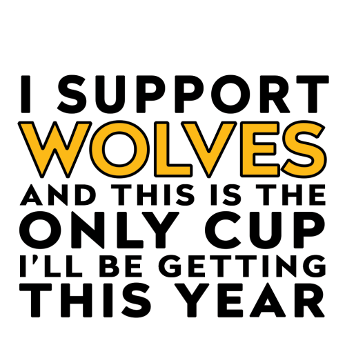 Personalised Funny Football Gift – I Support and This is the Only Cup I’ll Be Getting This Year