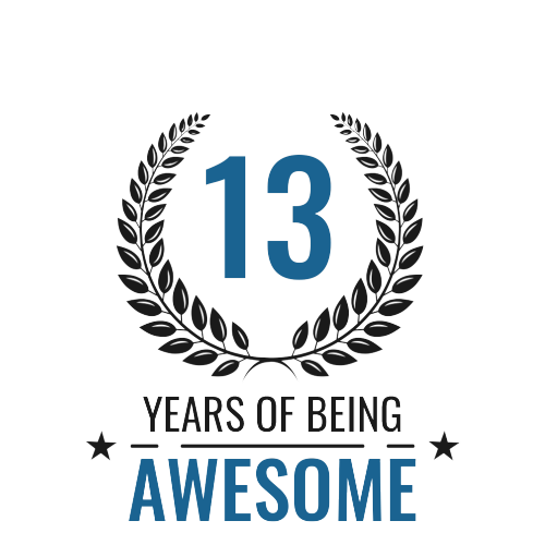 Personalised 13 Years of Being Awesome Gift - Awesome 13th Birthday Present