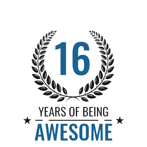 Personalised 16 Years of Being Awesome Gift - Awesome 16th Birthday Present