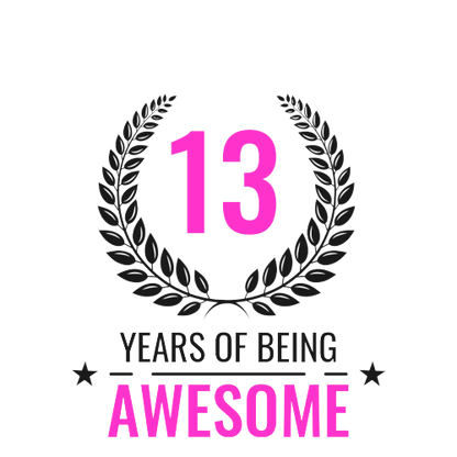 Personalised 13 Years of Being Awesome Gift - Awesome 13th Birthday Present