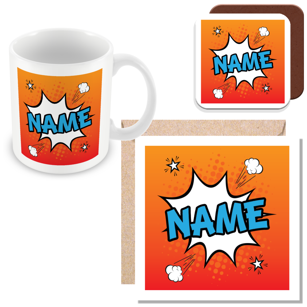 Personalised Comic Style Name – Fun Custom Gift