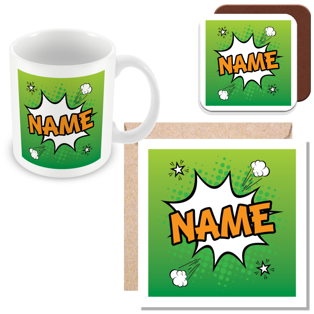 Personalised Comic Style Name – Fun Custom Gift