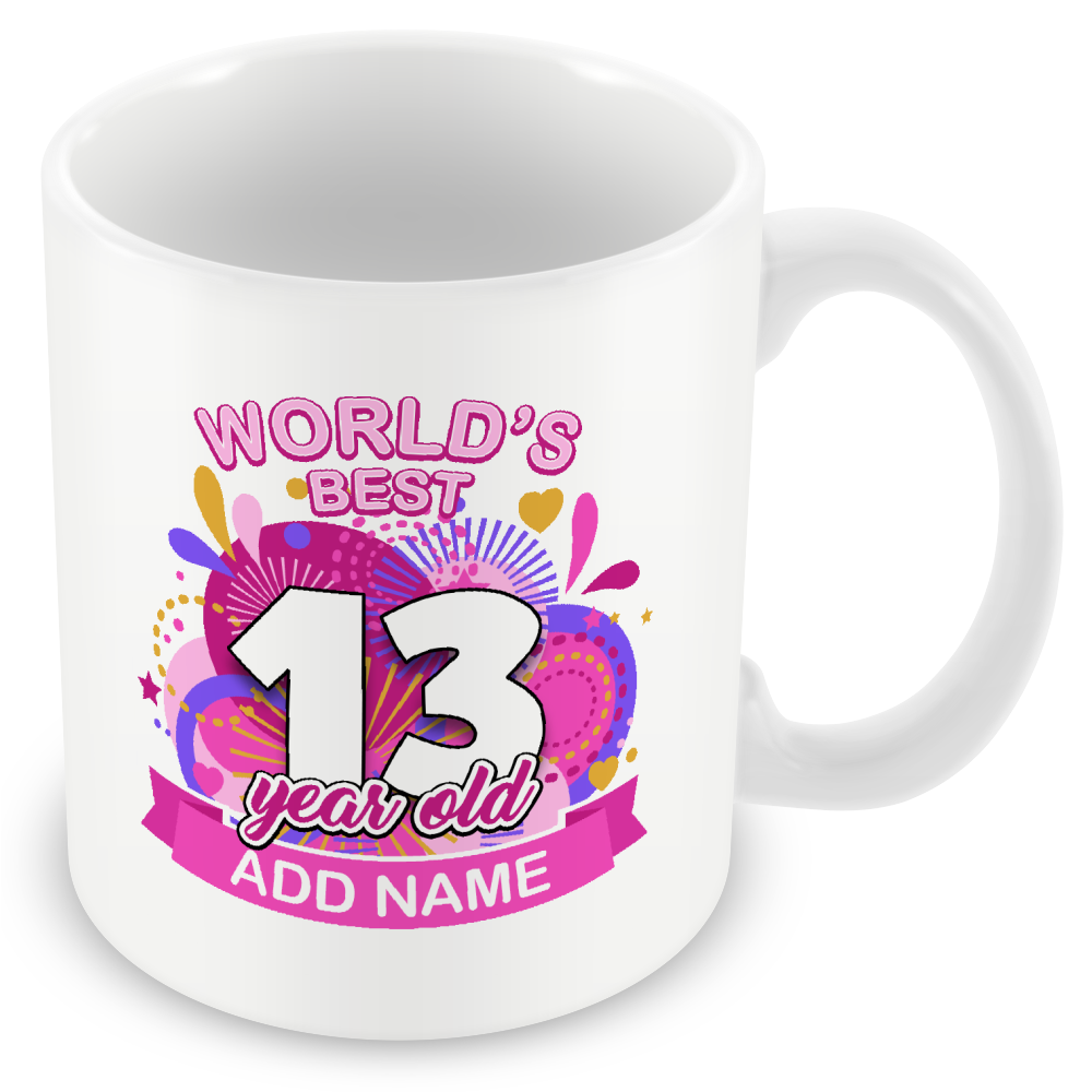 Personalised World's Best Birthday Gift for Men and Women - Pink or Blue