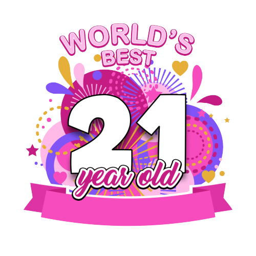 Personalised World's Best Birthday Gift for Men and Women - Pink or Blue