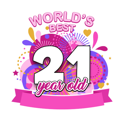 Personalised World's Best Birthday Gift for Men and Women - Pink or Blue