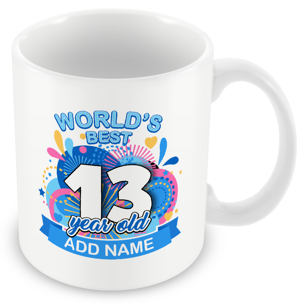 Personalised World's Best Birthday Gift for Men and Women - Pink or Blue