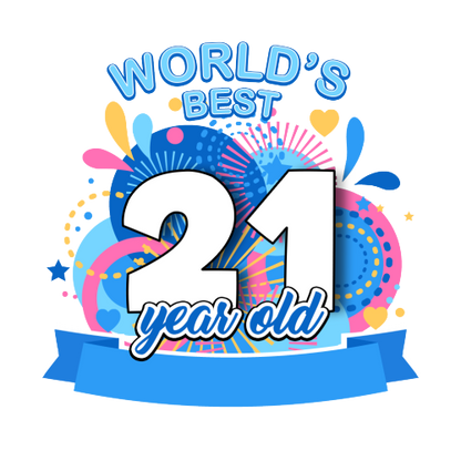 Personalised World's Best Birthday Gift for Men and Women - Pink or Blue