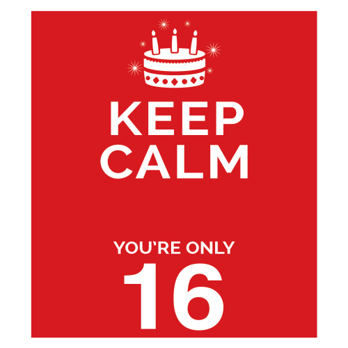 Personalised Keep Calm You’re Only Any Age Gift