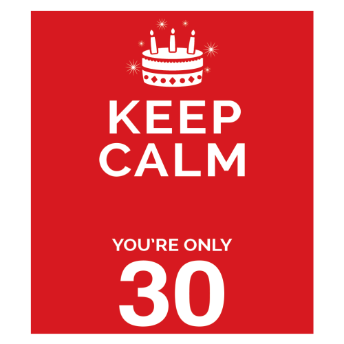 Personalised Keep Calm You’re Only Any Age Gift
