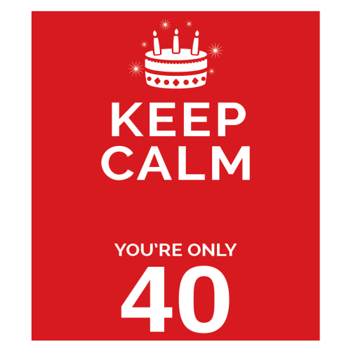 Personalised Keep Calm You’re Only Any Age Gift