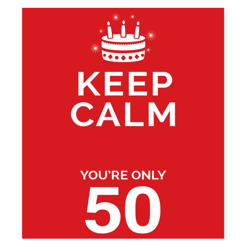 Personalised Keep Calm You’re Only Any Age Gift