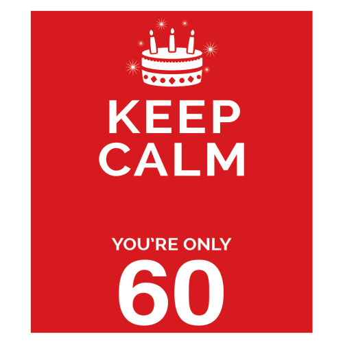 Personalised Keep Calm You’re Only Any Age Gift