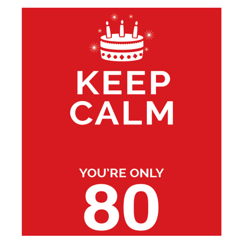 Personalised Keep Calm You’re Only Any Age Gift