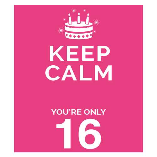 Personalised Keep Calm You’re Only Any Age Gift