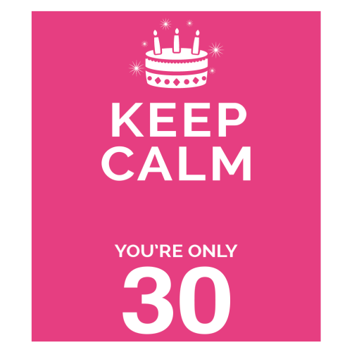 Personalised Keep Calm You’re Only Any Age Gift