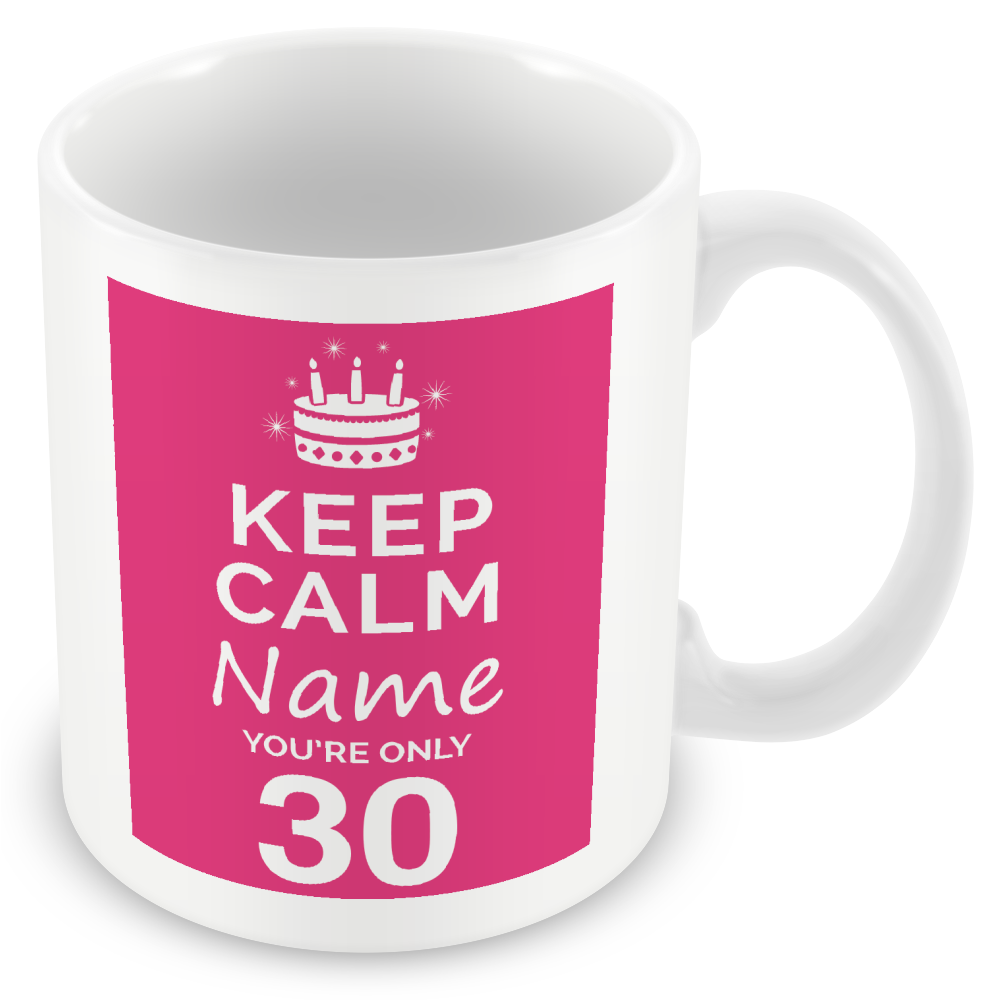 Personalised Keep Calm You’re Only Any Age Gift
