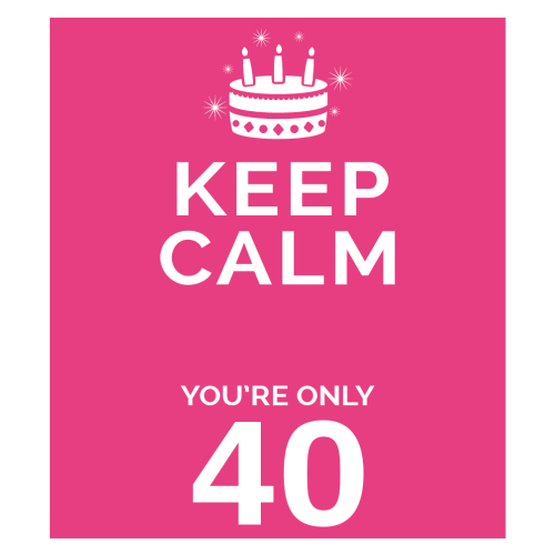 Personalised Keep Calm You’re Only Any Age Gift
