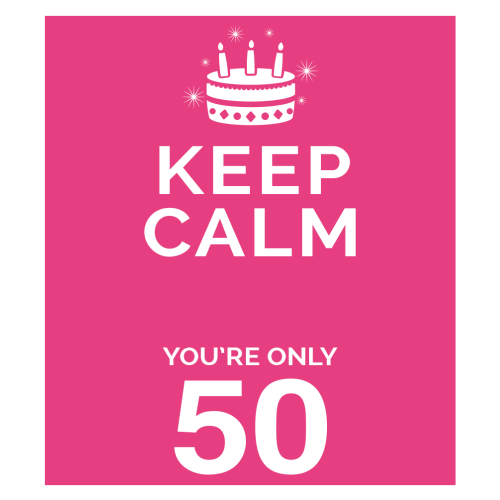 Personalised Keep Calm You’re Only Any Age Gift