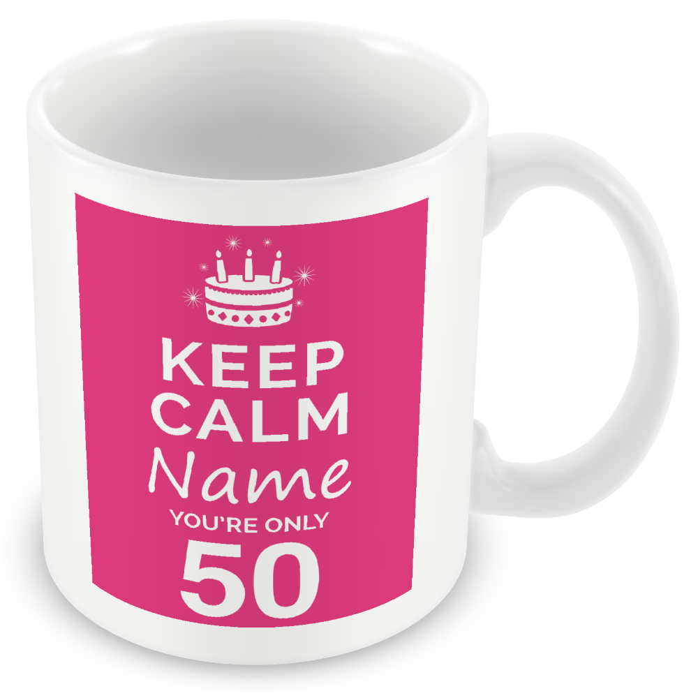 Personalised Keep Calm You’re Only Any Age Gift